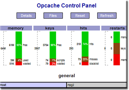 Zend OpCache control panel