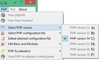 PHP switching