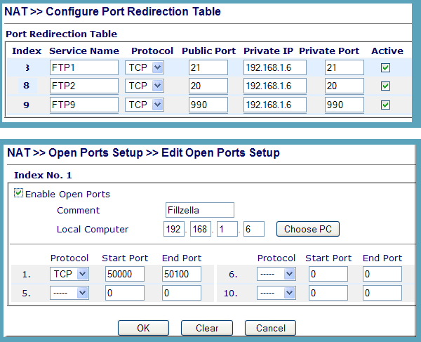 Config Nat router