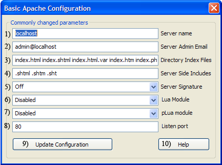 Apache basic config